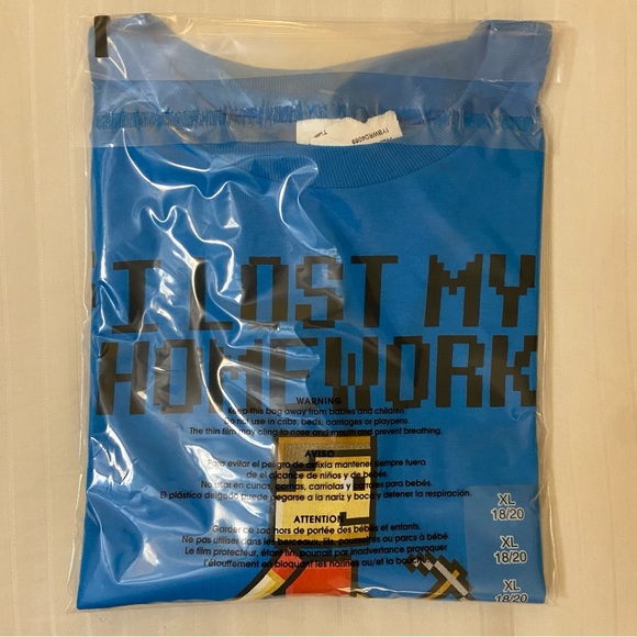 Minecraft “I Lost My Homework in a Cave Somewhere” NWT sz Boys XL - Picture 10 of 10